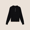 Polo noir femme
