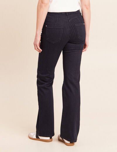 Pantalon magique L'Unique coupe bootcut bleu fonc&eacute; femme