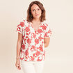 T-shirt manches courtes rose femme