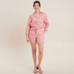 Chemise manches 3/4 vieux rose femme