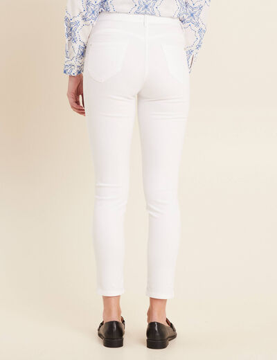 Pantalon magique Le L&eacute;ger coupe ajust&eacute;e blanc femme