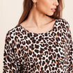 Pull manches longues bleu gris femme