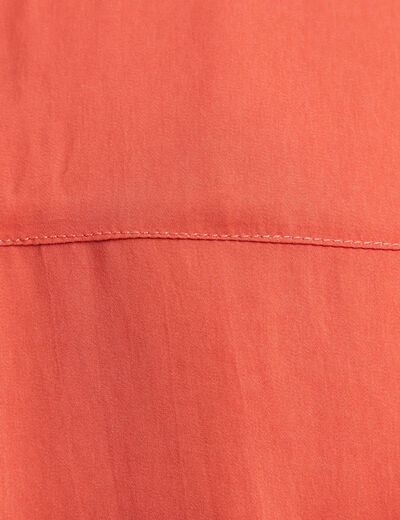 Blouse manches longues satin vieux rose femme