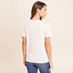 T-shirt manches courtes blanc femme