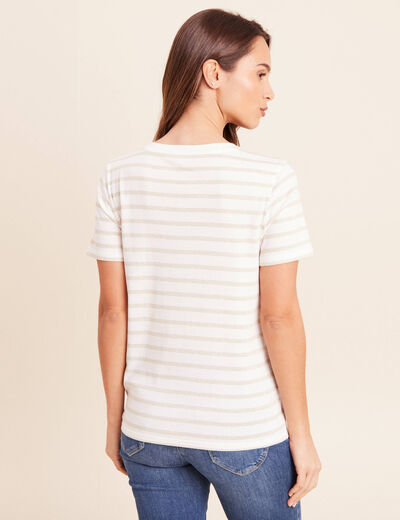 T-shirt manches courtes blanc femme