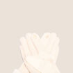 Gants en fausse fourrure sable femme