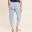 Jean coupe barrel 7/8&egrave;me denim bleach femme