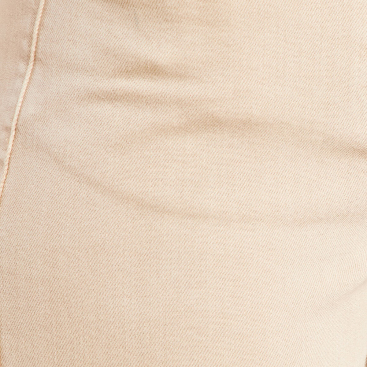 Jean large 7/8ème taille haute denim beige femme