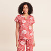 T-shirt manches courtes orange femme