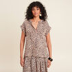 Blouse manches courtes sable femme