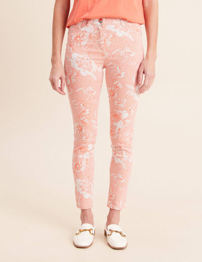 Pantalon magique Le L&eacute;ger coupe ajust&eacute;e orange femme