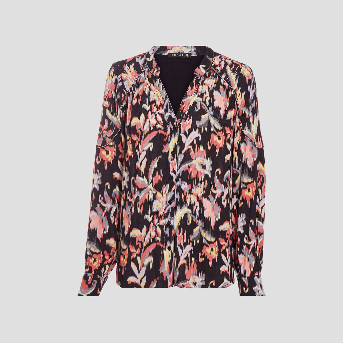 Blouse manches longues noir femme