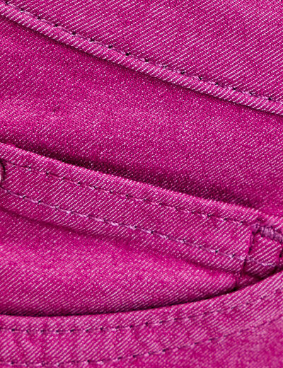Pantacourt magique Le L&eacute;ger coupe droite mauve femme
