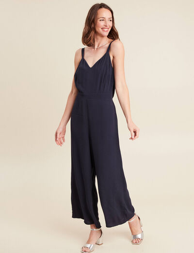 Ensemble combinaison 2 en 1 bleu marine femme