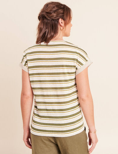 T-shirt manches courtes vert femme
