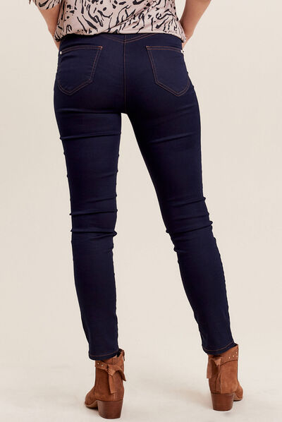 Jeans léger taille standard 7/8ème denim brut femme