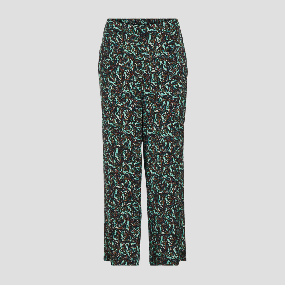 Pantalon flou vert pastel femme