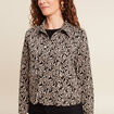 Veste droite doublée noir femme