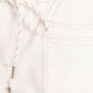 Short droit taille &eacute;lastiqu&eacute;e blanc femme