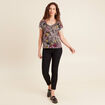 T-shirt manches courtes vert femme