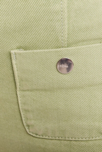 Pantalon large 7/8ème vert olive femme