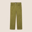 Pantalon magique Le L&eacute;ger coupe droite vert kaki femme