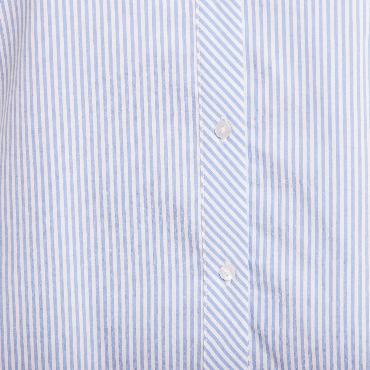 Chemise manches longues bleu femme