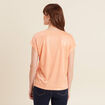 T-shirt manches courtes rose saumon femme