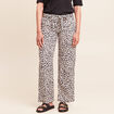 Pantalon large taille standard sable femme