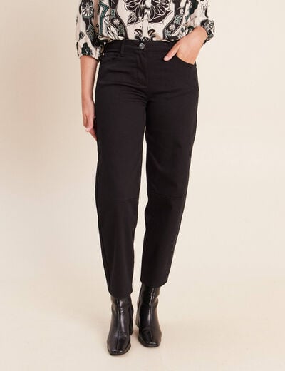 Pantalon magique coupe barrel l'Unique noir femme