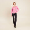 Sweat manches longues rose femme