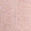 Gilet droit mi-long sans manches creme femme