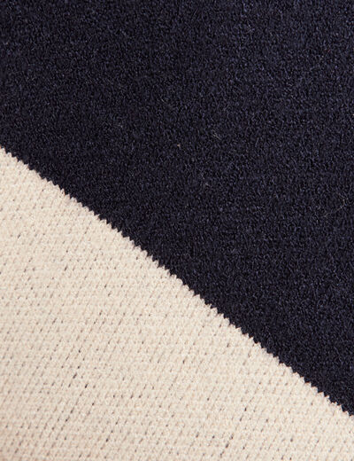 Poncho avec poches bleu foncé femme