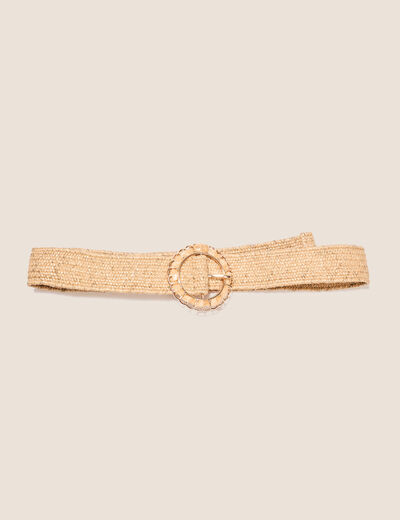 Ceinture élastiquée sable femme
