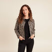 Veste droite doublée noir femme