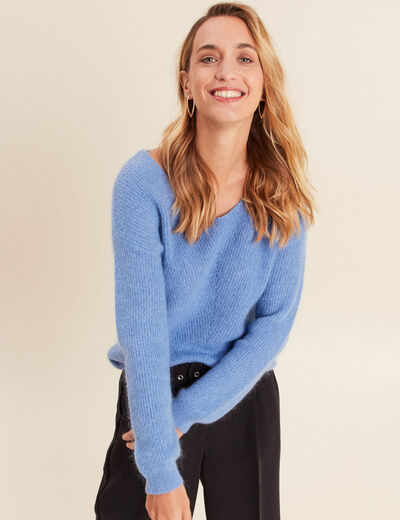 Pull Tracksmith Femme Col Rond - Taille XS - Bleu - Occasion Très Bon État - Pour Running/Loisirs