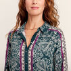 Chemise manches longues vert femme
