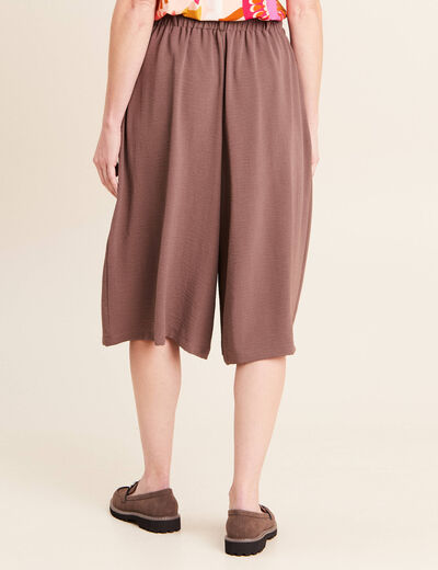 Jupe culotte marron femme