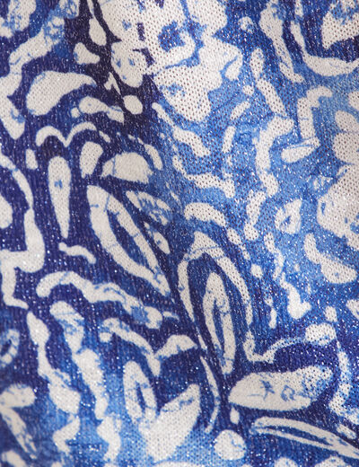 T-shirt manches courtes bleu femme