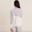 Pull manches longues gris femme
