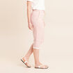 Pantacourt coupe mom large rose femme