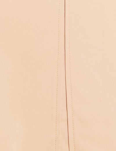 Trench col montant doubl&eacute; beige femme