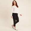 Blouse manches longues ecru femme
