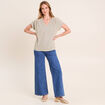 T-shirt manches courtes vert clair femme