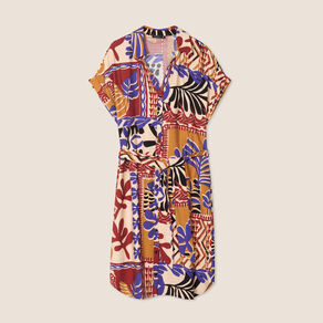 robe courte manches courtes multicolore femme Robe courte manches courtes multicolore femme