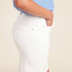 Jupe droite blanc femme