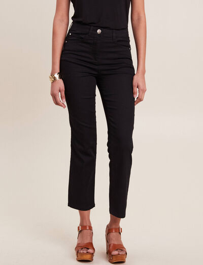 Pantalon magique Le L&eacute;ger coupe droite noir femme