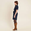 Robe ajustée en jean denim brut femme