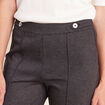 Pantalon vichy taille standard gris anthracite femme