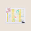 Foulard ou Par&eacute;o jaune pastel femme